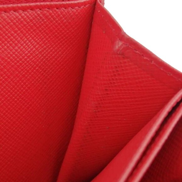 812159AM (C2) Prada Wallet Long Red Leather - Picture 10 of 13